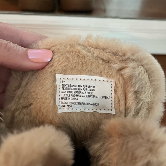 A New Day Lace Up Faux Fir Booties Size W 9.5 - Picture 4 of 4